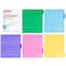 JAM Paper 9.75" x 11.5" 5-Tab Plastic Index Tab Dividers with Double Pockets, 2 Pack